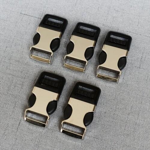 50 Pcs/Lot 15mm Heavy Metal Side Release Buckle For Paracord Bracelet Dog Cat Collar Sewing Diy Accessories Seat Belt Breakaway