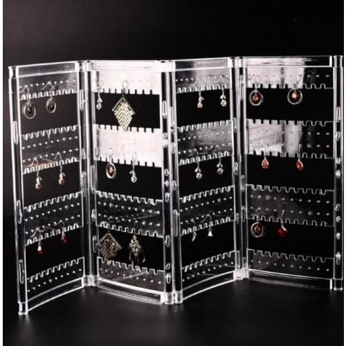70% Hot Sale Lady Necklace Stud Earrings Holder Hole Showcase Jewelry Display Rack Organizer