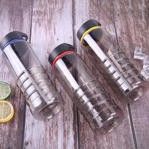 800ml Plastic Portable Large Capacity Sports Cycling Clear Transparent Straw Drinking Bottle Cup