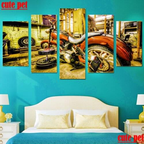 DIY motorcycle Diamond Painting Mosaic Full Square Round drill5D Diamond Embroidery Home Wall Decor bedroom Paintings Art puzzle