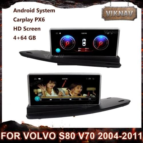 Android10.0 4+64G Carplay Touch Screen For Volvo S80 V70 2004-2011 Car Stereo Multimedia Player GPS Navigation Player Head Unit