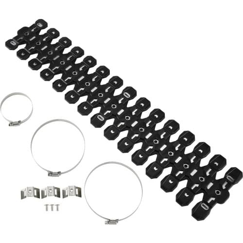 CNC Alloy 2 Stroke Motorcycle Exhaust Muffler Pipe Guard Heat Black