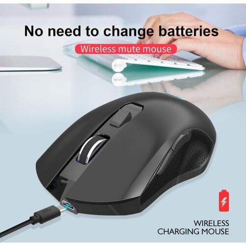 G851 rechargeable wireless silent gaming mouse 2.4G 10 meters transmission 2400dpi colorful luminous mouse