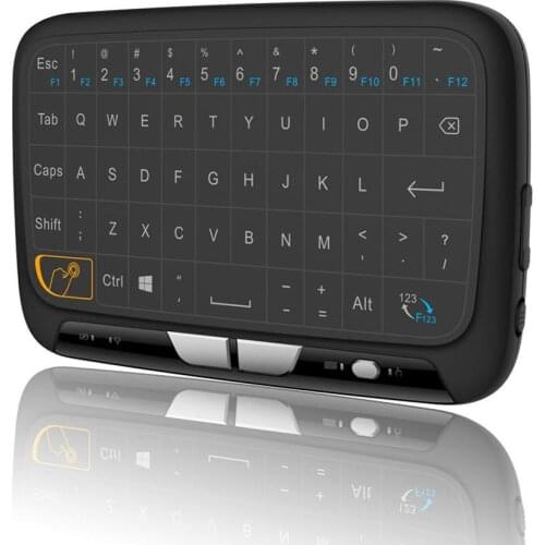 H18 Mini Wireless Keyboard USB 2.4Ghz Full Screen Large Touchpad Air Mouse Keyboard For Windows & Android System Hot sale