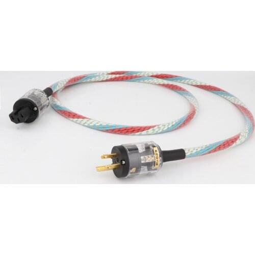 Hi-END 8cores Western Electric Copper US AC Power Cord Cable With P-029 C-029 Gold Plated Plug AC cable