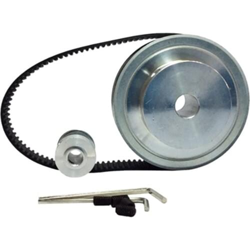 HTD 3M Timing Belt Pulley Kit 4:1 72 Teeth + 18 Teeth Shaft Center Distance 90mm Engraving Machine Accessories Belt Gear