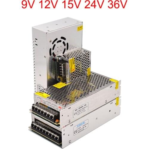 Switching Power Supply 12V 24V Transformer 9V 15V 36V AC Power Adapter 2A 3A 5A 10A Source Converter 220 To 12 9 15 24 36 V Volt