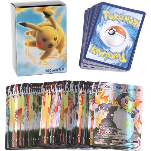 10-300 Pcs No Repeat Pokemones Card GX Tag Team EX Mega Shinny Card Game Battle Carte Trading Children Toy