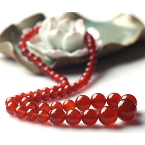 Red agate pagoda beads and even jewelry necklace top quality jewelry agate beads sweater chain short clavicle chain beads neckla