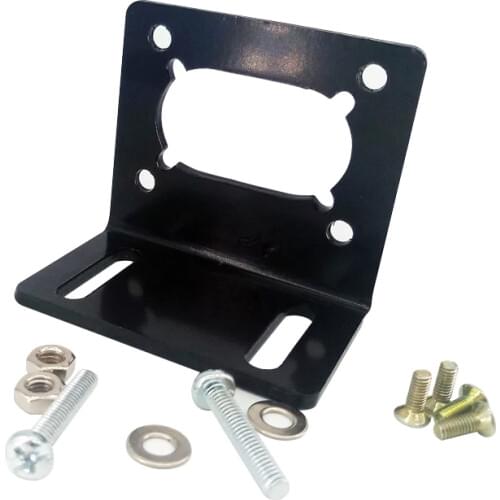 JGY370 Worm motor bracket L Shaped Mounting Metal base Holder for worm gear motor with screw