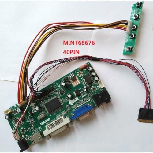 M.NT68676 HDMI DVI VGA LED LCD Controller board Kit for LP173WD1(TL)(N1)/(TL)(N2) 1600X900 17.3" Panel Screen cable