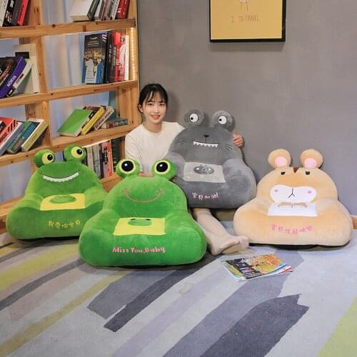 Cartoon animal fashion childrens sofa plush toy seat home tatami lazy cushion bottom non-slip stool baby birthday gift washable