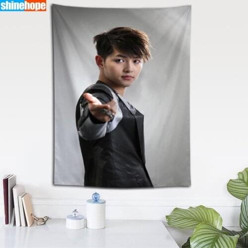 Custom Song Joong Ki tapestry wall hanging tapestry home decoration rectangle bedroom wall art tapestry