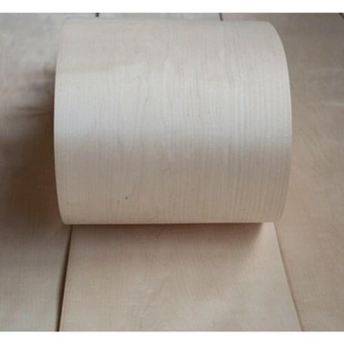 Natural Genuine Maple Wood Veneer for Furniture about 15cm x 2.5m 0.4mm Thick C/C