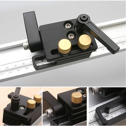Miter Track Stop Track Limit For T-Slot T-Tracks Stop Chute Limiter Locator Woodworking DIY Manual Tools