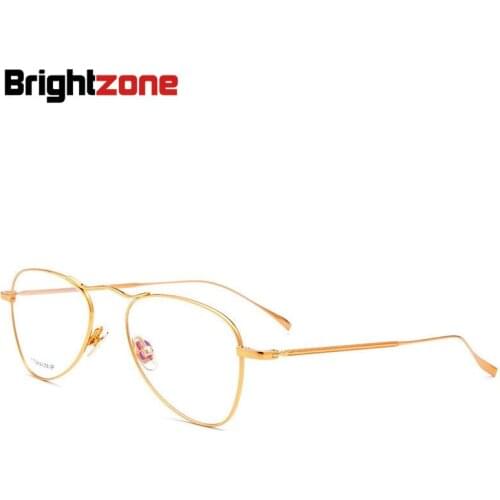Brightzone Shenzhen-Made Superb Quality Men And Women 100% Pure Titanium Free-Assembling Glasses Eyeglass Frame Optics Feminino
