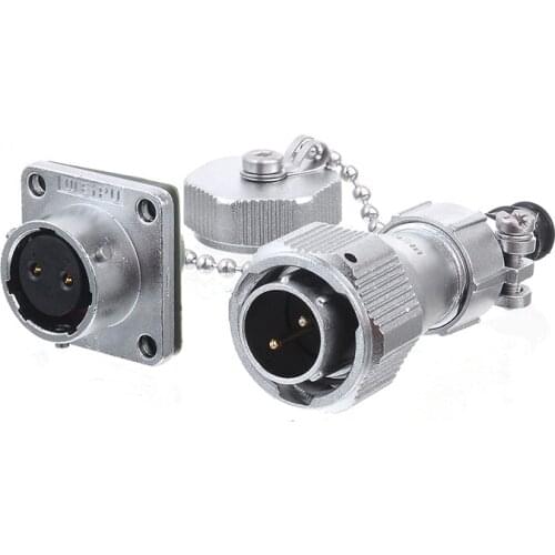 WEIPU WY16 TI+Z Industrial Electrical 2 3 4 5 7 9 10 Pin Power Connector M16 Male Plug Female Socket Circular Waterproof Adapter