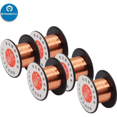 Soldering Wire 0.1mm Copper Wire For Phone Motherboard Fingerprint Maintenance Jump Line for Computer Cell Phone PCB Solder Wire