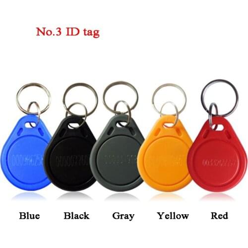 100pcs ID key tag RFID Key 125Khz TK4100 contactless Key Token Keyfobs badges Intercom door phone key Access control