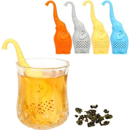 Tea Strainer Cute Elephant Tea Infuser Tea Accessories Filter Teaware Silicone