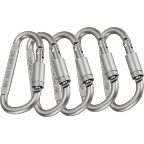 Outdoor climbing Aluminum alloy 5pcs/lot Travel Kit Camping Equipment Alloy Aluminum Survival Gear Mountaineering Hook