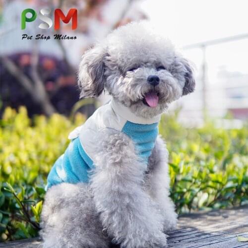 Dog Polar Fleece Clothes Teddy Warm Zipper Vest Cotton Padded Coat Little Dog Bear Big Autumn And Winter Clothes Hoodie Costume