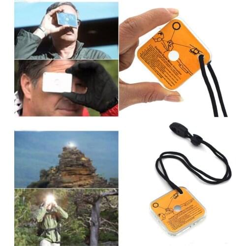 1pc New Outdoor Survival Reflective Mirror for Hiking Camping Signal Mirror Emergency Practical Daylight Reflective EDC Tool