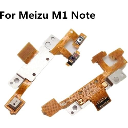 10pcs Power Key Switch On Off Power Button+Light Sensor+Microphone Board Flex Cable Replacement Parts for Meizu M1 Note