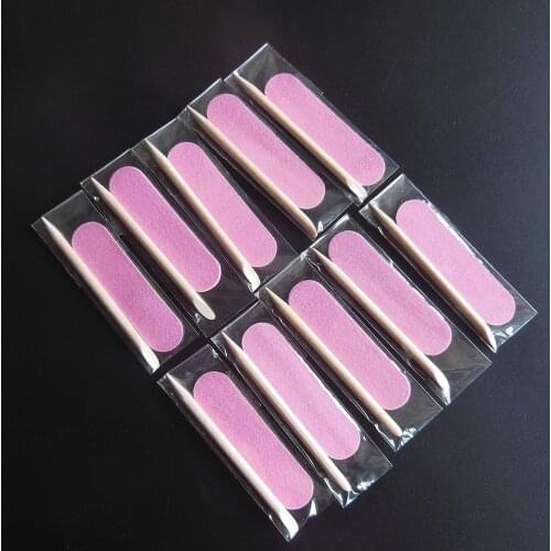 10 pcs mini manicure set pedicure kit disposable nail kit hotel nail file wood nail file cuticle wood stick