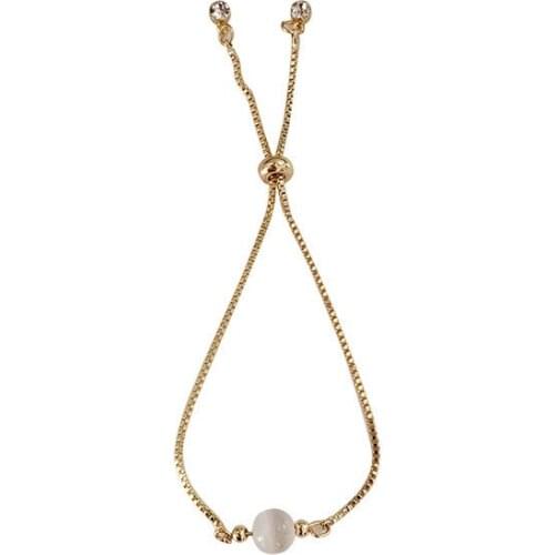 12 pcs/lot fashion jewelry cat eye beads adjustable bracelet