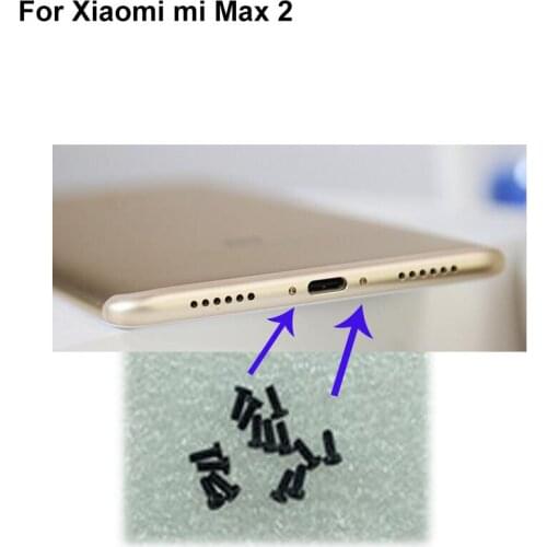 2PCS For Xiaomi Mi Max 2 Buttom Dock Screws Housing Screw nail tack For Xiaomi Mi Max 2 Max2 Mobile Phones