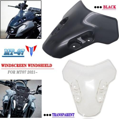 2021 For Yamaha MT07 Windscreen MT-07 MT 07 Motorcycle Windshield Deflectors Wind Shield Screen Protector Parts