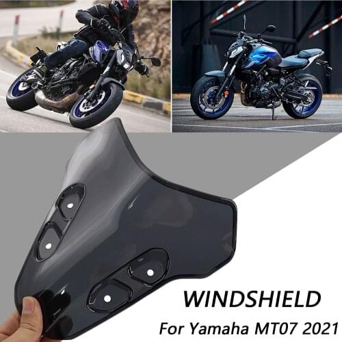 2021 For Yamaha MT07 New Motorcycle Accessories Windscreen Windshield Deflectors Wind Shield Screen Protector Parts