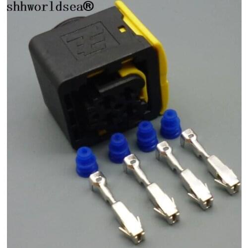 Shhworldsea 4 pin car Nitrogen Oxygen Sensor Controller 1-1418390-1 auto wire harness female connector plug 2-1418390-1