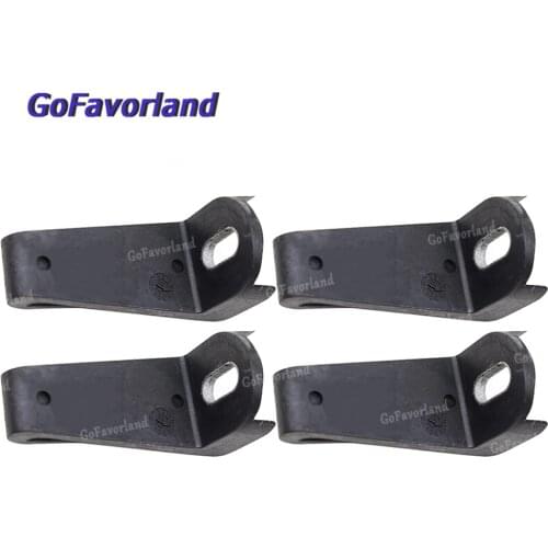 4Pcs Front left Or Right Headlight Mount Bracket Support Black 4E0941455 For Audi A8 S8 D3 D4 2003-2013