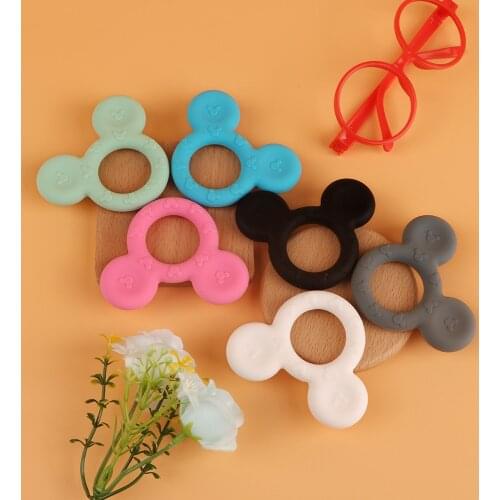 Kovict 5/10pc Baby Koala Silicone Teether Teething Chew Toy Infant Teether Beads DIY Necklace Nursing Pendant Food Grade