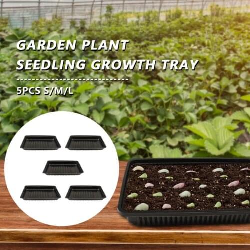 5pcs Garden Seedling Tray Propagator Reusable Fruits Vegetable Case Seed Box For Plant Pots Kits S/M/L Planters Home Supplies