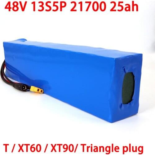 LiitoKala 48V 25Ah Electric Bike Triangle Battery 21700 5000mAh 13S5P 500W Scooter Battery 48v25ah Electric Bike Battery