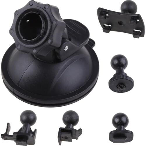 Car Suction Cup For Cam Holder Vehicle Video Recorder on Windshield Dash Board Mount with 5 Types Adapter 360 Degre A
