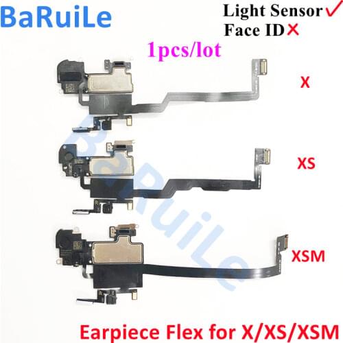 BaRuiLe 1pcs Ear Speaker For iPhone X XS Max XR Earpiece Listening with Flex Cable Replacement Parts