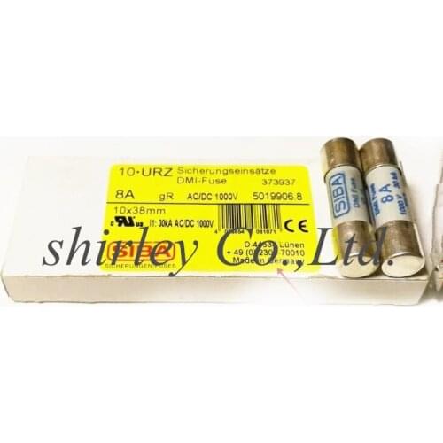 Free Shipping10PCS 100% New Original Import 10X38MM Fuses 5019906.8 DMI/AC/DC/8A 1000V 10*38