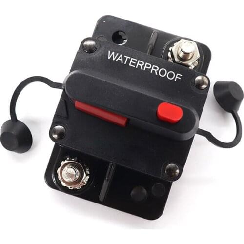 Carrmovil 50A 80A 100A 200A AMP Circuit Breaker Fuse Reset 12-48V DC Waterproof System Protection For Car Boat Auto Easy Install