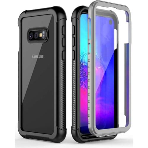 Full Body Protection Phone Case for Samsung Galaxy S8 S9 S10 S10e S10 Plus Note 9 Clear Shockproof Cover with Screen Protector
