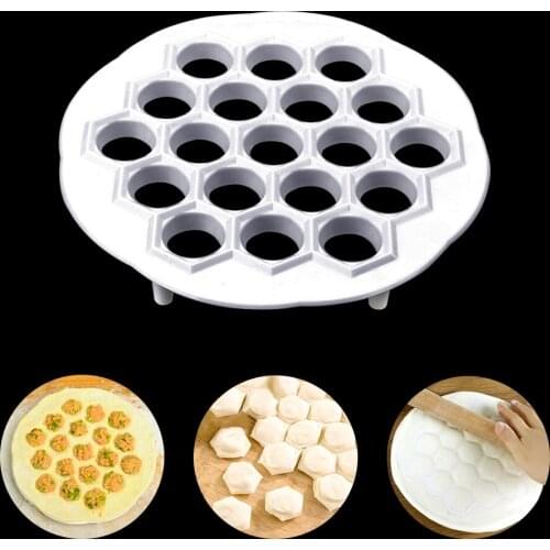 DIY Dumpling Mold Cooking Pastry ToolDumplin Maker Device Kitchen Tools 19 Holes Maker Dough Press Jiaozi Mold