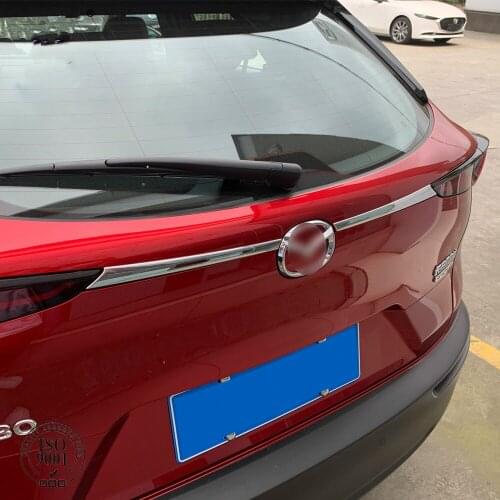 For Mazda CX-30 CX30 2020 2021 Car Accessories Sticker Tailgate Rear Trunk Lid Cover Trim Garnish ABS Chrome