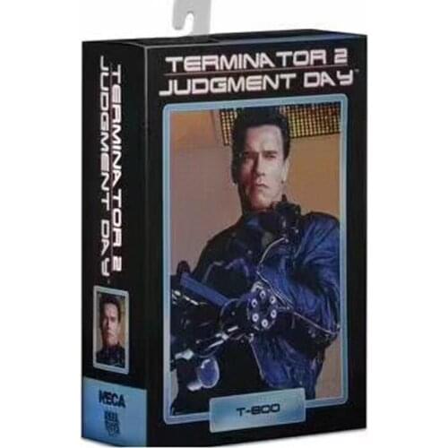 NECA Terminator 2 Judgment Day T-800 Arnold Schwarzenegger PVC Action Figure Collectible Model Toy 7" 18cm