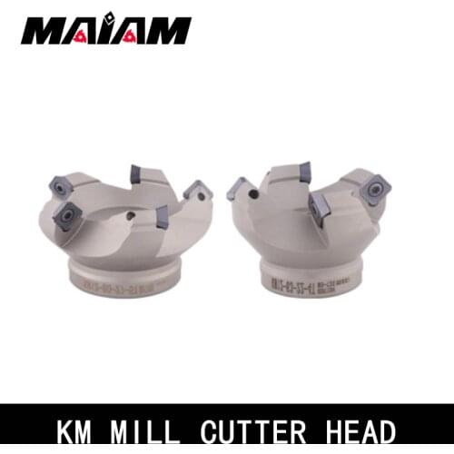 Km k12 cutter head shock-resistant k12 face mill cutter head for SEHT1204 SEHT 12 04 milling cutter insert 50 63 80 100 160 200
