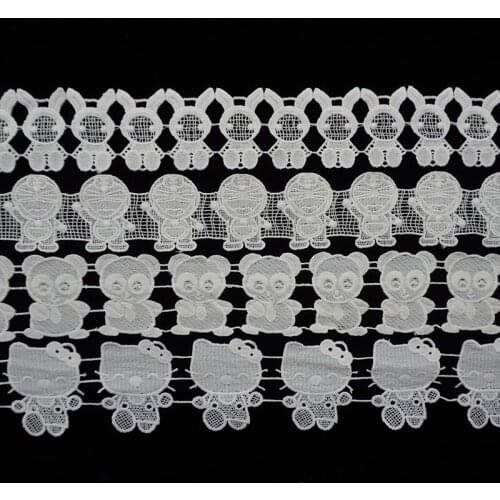 Cusack 3 meters Cartoon Animals Cream Lace Trims Ribbon for Costumes Home Textiles Trimmings DIY Crafts Sewing Lace Fabric
