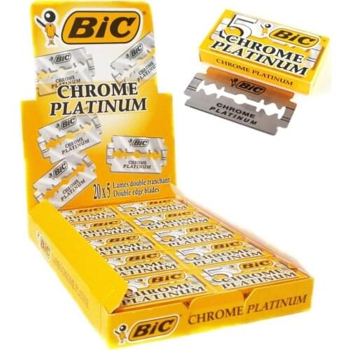 YOUR SHAVING BLADE FOR A WONDERFUL SMOOTH SKIN BIC chrome platinum double edge razor 50 100 200 pcs FREE SHIPPING FREE SHİPPİNG