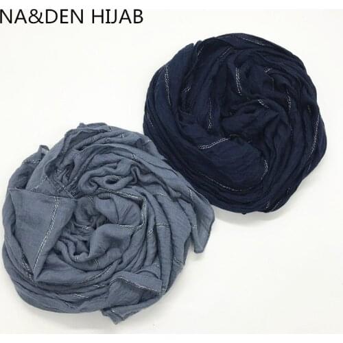 Hot sale plain plaid hijabs viscose women solid shawl wrap large head scarf islamic lady stripe design soft scarves 10pcs/lot